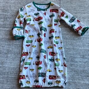 Kids Gown with Vehicle Print
